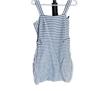 Banana Republic size 8 Blue white striped Sheath dress